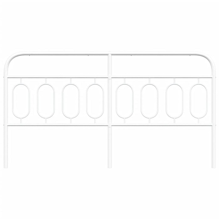 Testiera in Metallo Bianco 193 cm 377203