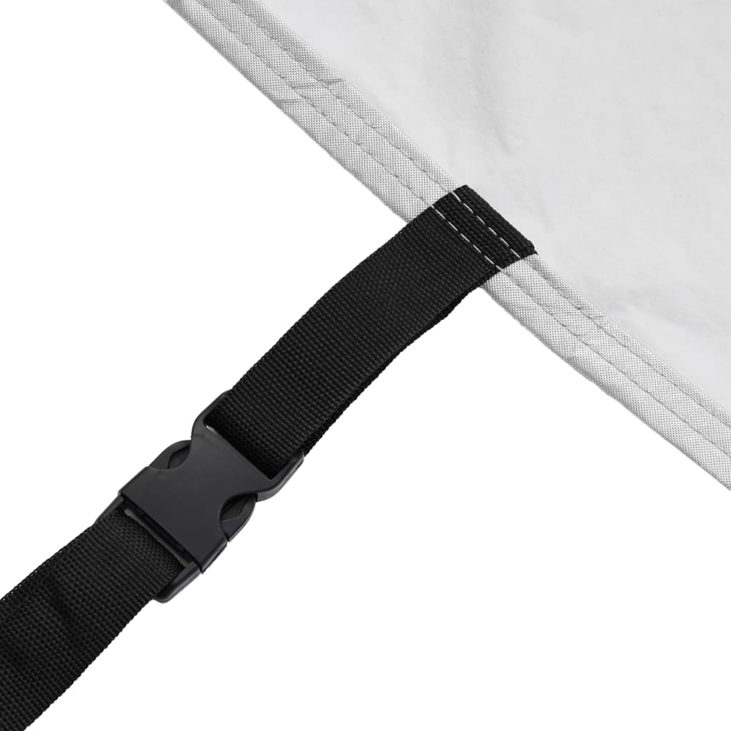 vidaXL Copriauto per Fuoristrada Cinghie con Fibbia Argento Pieno XL