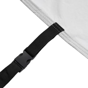 vidaXL Copriauto per Fuoristrada Cinghie con Fibbia Argento Pieno XL