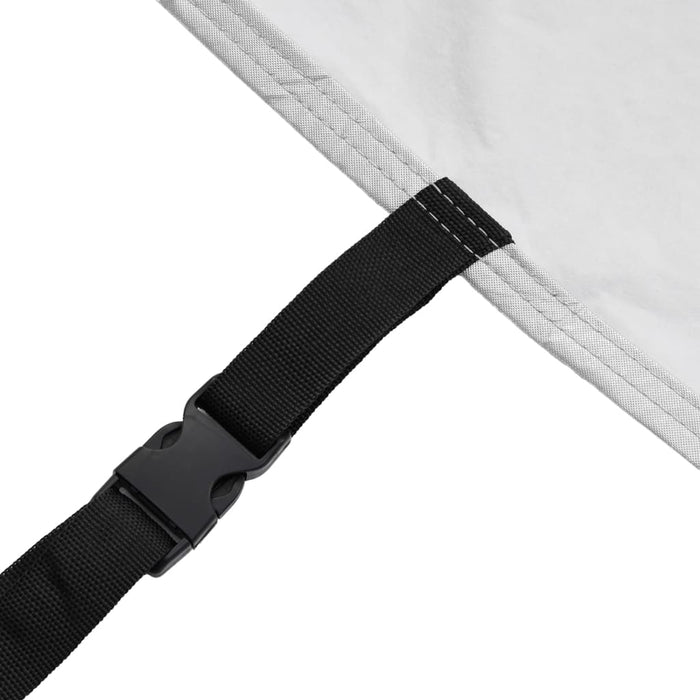 vidaXL Copriauto per Fuoristrada Cinghie con Fibbia Argento Pieno XL