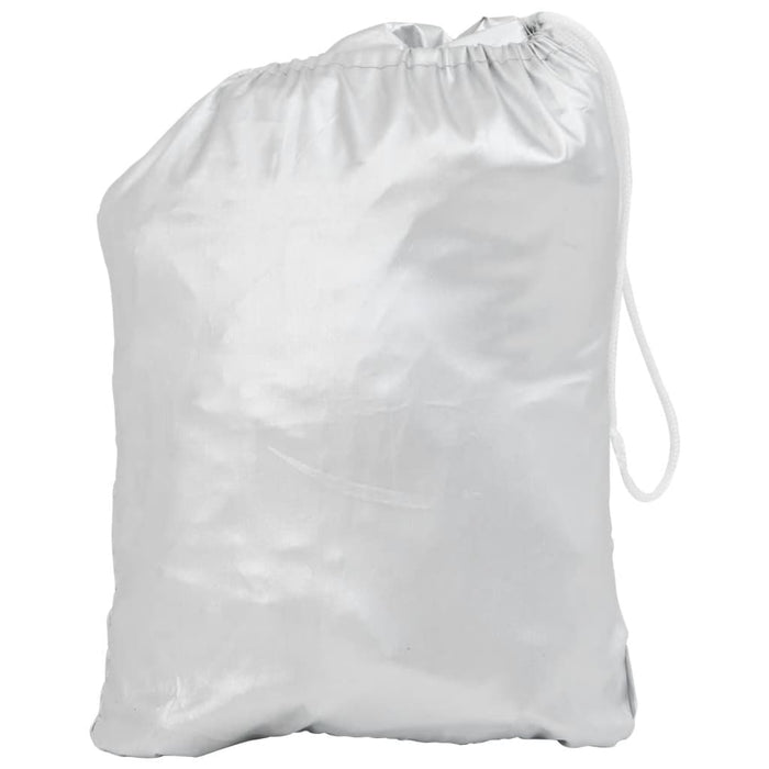 Mezza Copertura Auto con Ganci Argento L