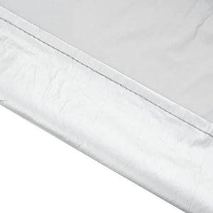 Mezza Copertura Auto con Ganci Argento L