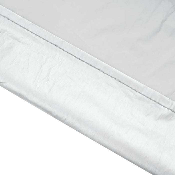 Mezza Copertura Auto con Ganci Argento XL