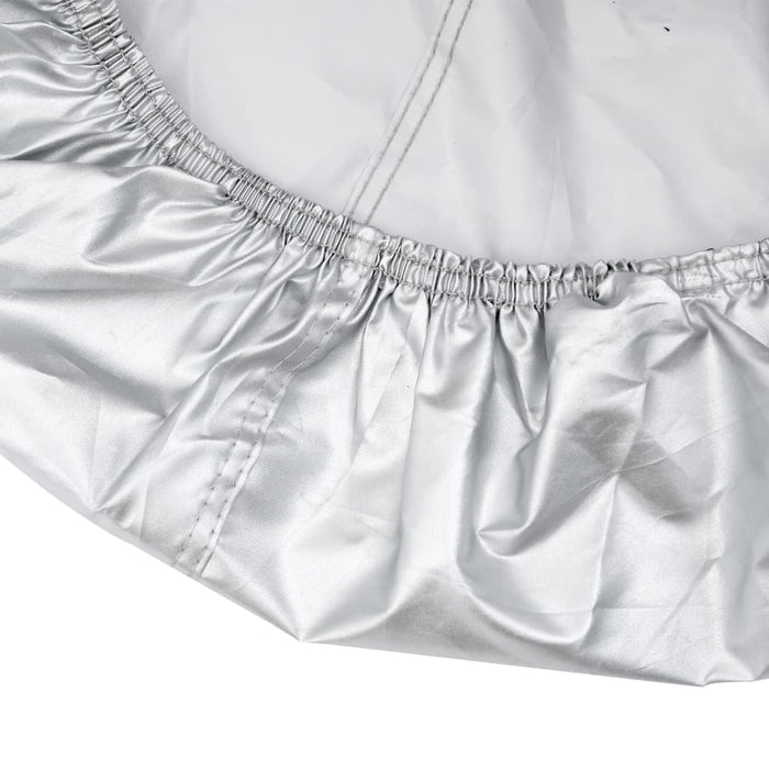 vidaXL Telo Copriauto per Berlina Antigrandine M Grigio e Argento