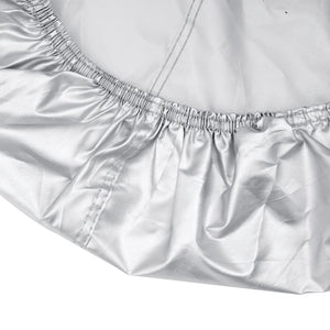 vidaXL Telo Copriauto per Berlina Antigrandine L Grigio e Argento