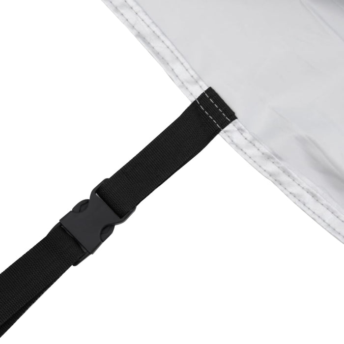 vidaXL Telo Copriauto per Fuoristrada Antigrandine XL Grigio e Argento