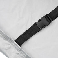 vidaXL Copriauto per Berlina Cinghie con Fibbia Argento Pieno L PEVA