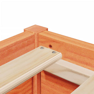 Letto senza Materasso Marrone Cera 90x200 cm Legno di Pino 846833