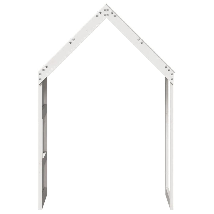 Tetto per Letto Bambini Bianco 60x99x139,5 Legno Massello Pino