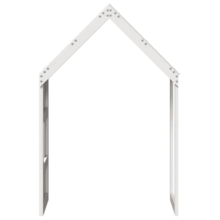 vidaXL Tetto per Letto Bambini Bianco 55x99x139,5 Legno Massello Pino