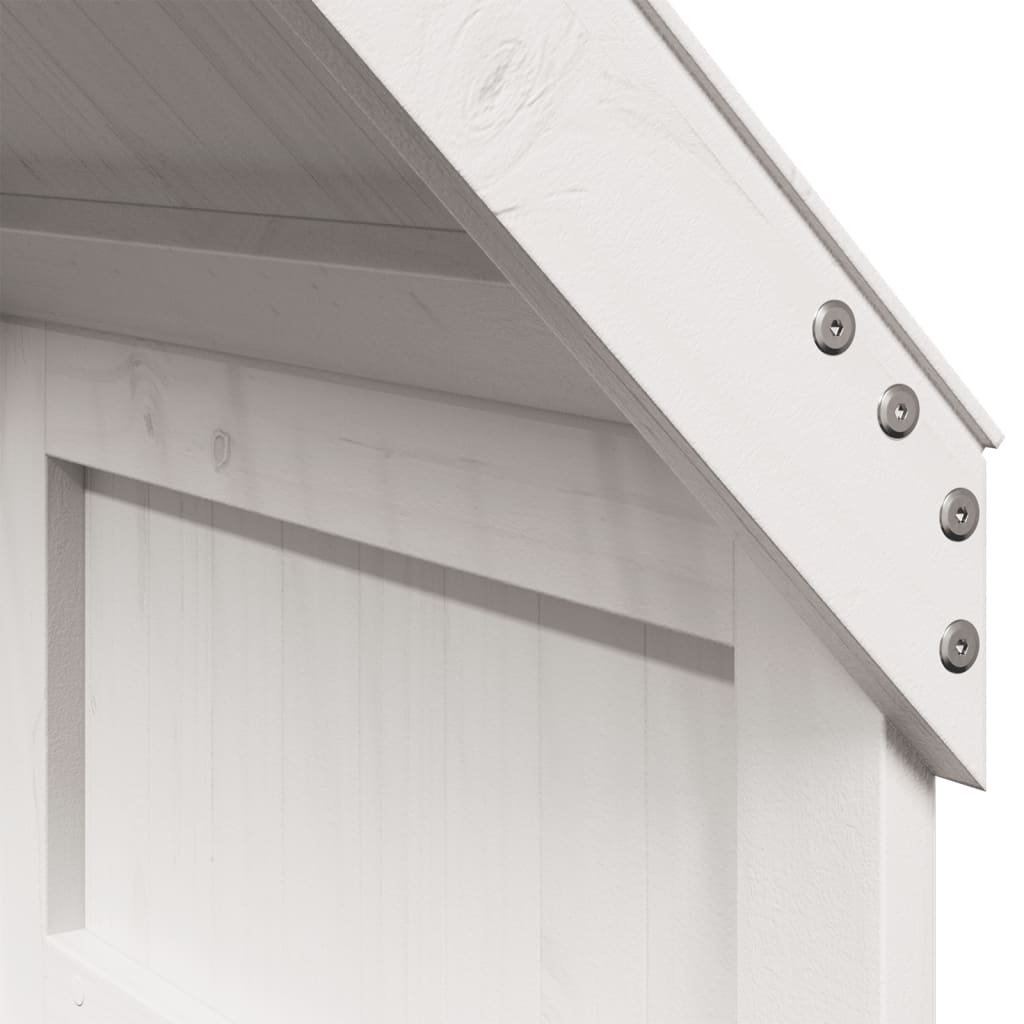 Tetto per Letto Bambini Bianco 55x99x139,5 Legno Massello Pino 846892