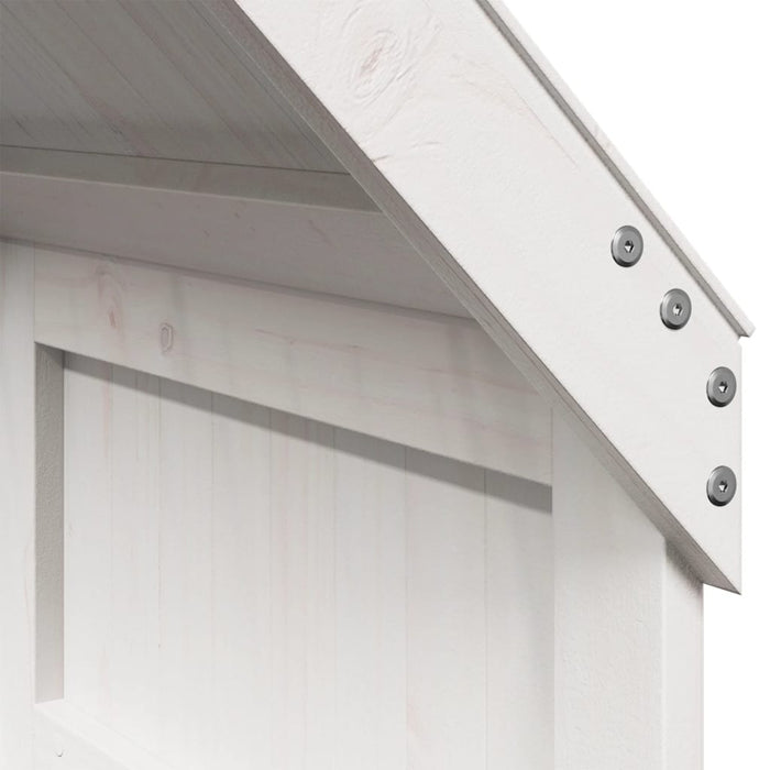 Tetto per Letto Bambini Bianco 60x89x134,5 Legno Massello Pino