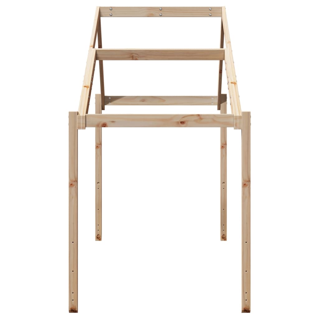 Tetto per Letto Bambini 213x95,5x144,5cm Legno Massello di Pino