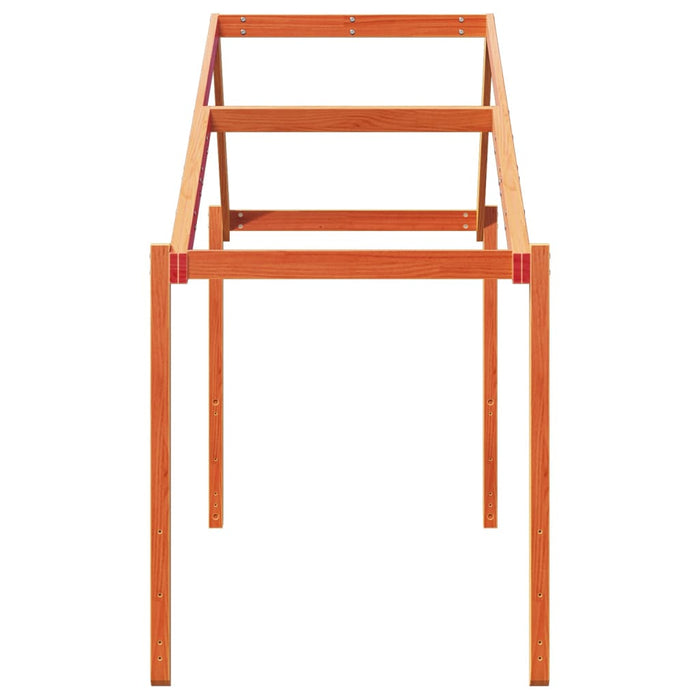 Tetto Letto Bambini Marrone Cera 203x80,5x142 cm Massello Pino 846945