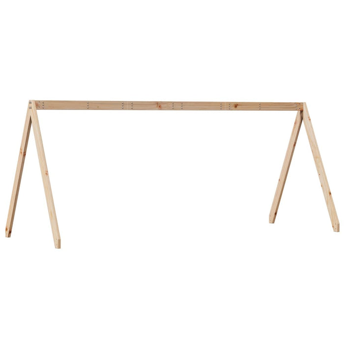Tetto per Letto Bambini 209x95,5x88 cm Legno Massello di Pino