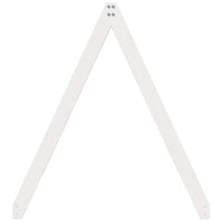 Tetto Letto Bambini Bianco 209x95,5x88 cm Legno Massello Pino