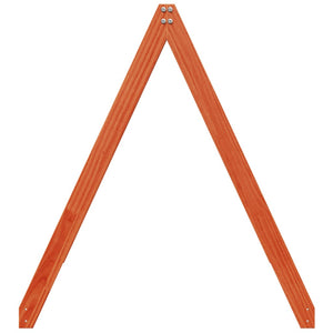 Tetto Letto Bambini Marrone Cera 209x95,5x88 cm Massello Pino