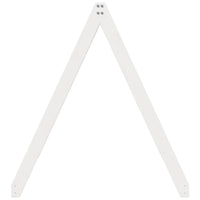 Tetto Letto Bambini Bianco 209x85,5x88 cm Legno Massello Pino 846950