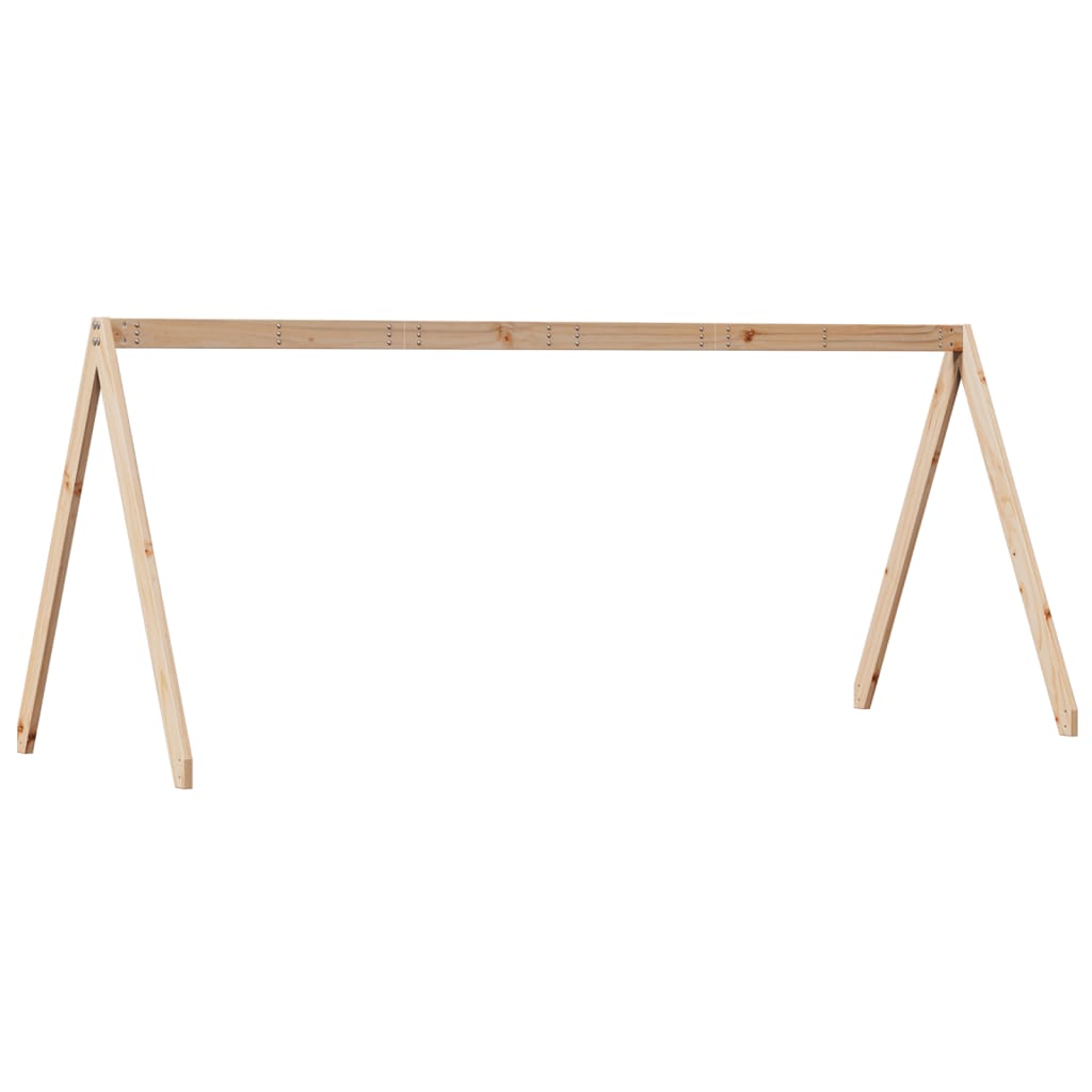 Tetto per Letto Bambini 199x95,5x88 cm Legno Massello di Pino