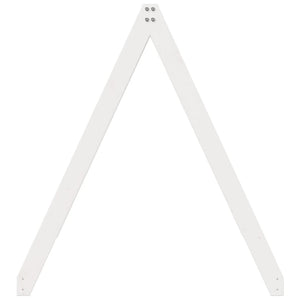 Tetto Letto Bambini Bianco 199x95,5x88 cm Legno Massello Pino