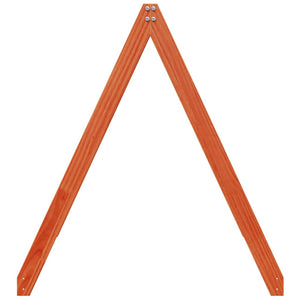 Tetto Letto Bambini Marrone Cera 199x95,5x88 cm Massello Pino