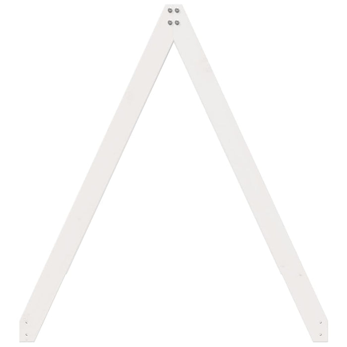 Tetto Letto Bambini Bianco 199x80,5x88 cm Legno Massello Pino 846956