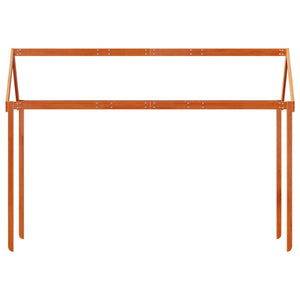 Tetto Letto Bambini Marrone Cera 207x95,5x159 cm Massello Pino