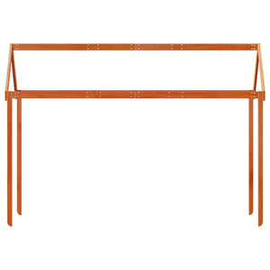 Tetto Letto Bambini Marrone Cera 207x80,5x151,5cm Massello Pino