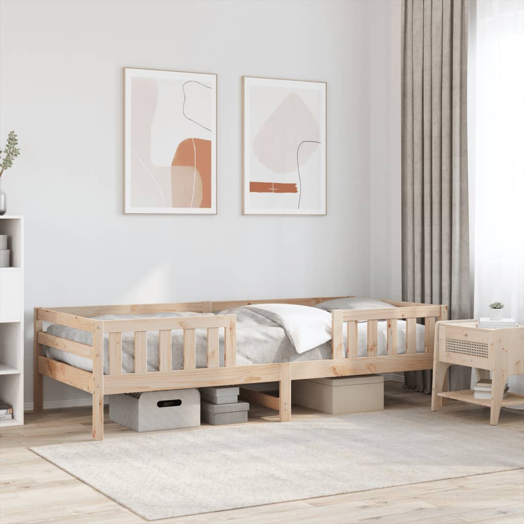 Letto senza Materasso 90x200 cm in Legno Massello di Pino 846973