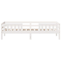 Letto senza Materasso Bianco 90x200 cm Legno Massello di Pino 846974