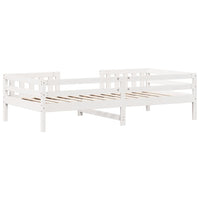 Letto senza Materasso Bianco 90x200 cm Legno Massello di Pino 846974