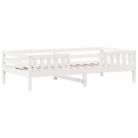 Letto senza Materasso Bianco 90x190 cm in Legno Massello Pino 846980