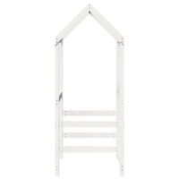 Tetto Letto Bambini Bianco 108x70x176,5 cm Legno Massello Pino