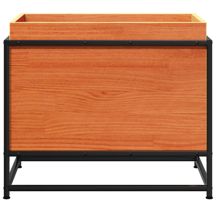 Fioriera Giardino Marrone Cera 60x50x40 cm Legno Massello Pino