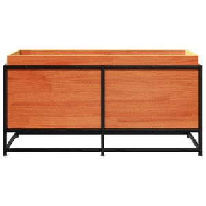 Fioriera Giardino Marrone Cera 100x40x50 cm Legno Massello Pino 847035