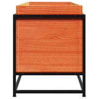 Fioriera Giardino Marrone Cera 100x40x50 cm Legno Massello Pino 847035