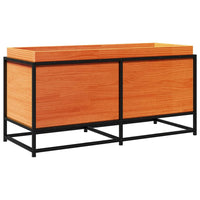 Fioriera Giardino Marrone Cera 100x40x50 cm Legno Massello Pino 847035