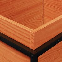 Fioriera Giardino Marrone Cera 100x40x50 cm Legno Massello Pino 847035