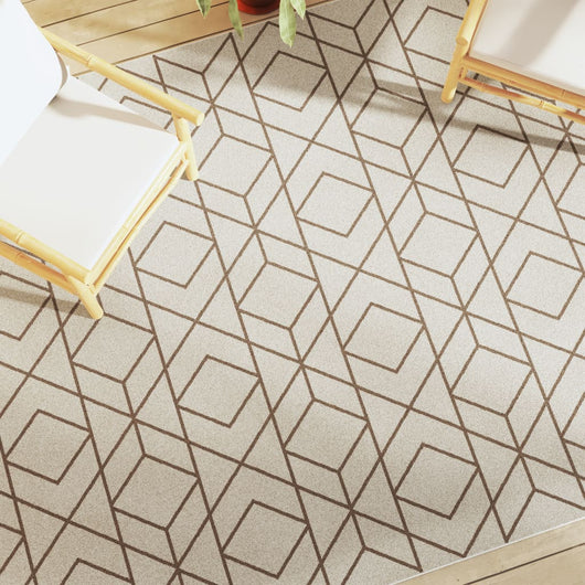 Tappeto a Pelo Corto Multicolore 190x300 cm Interni/Esterni 4007209