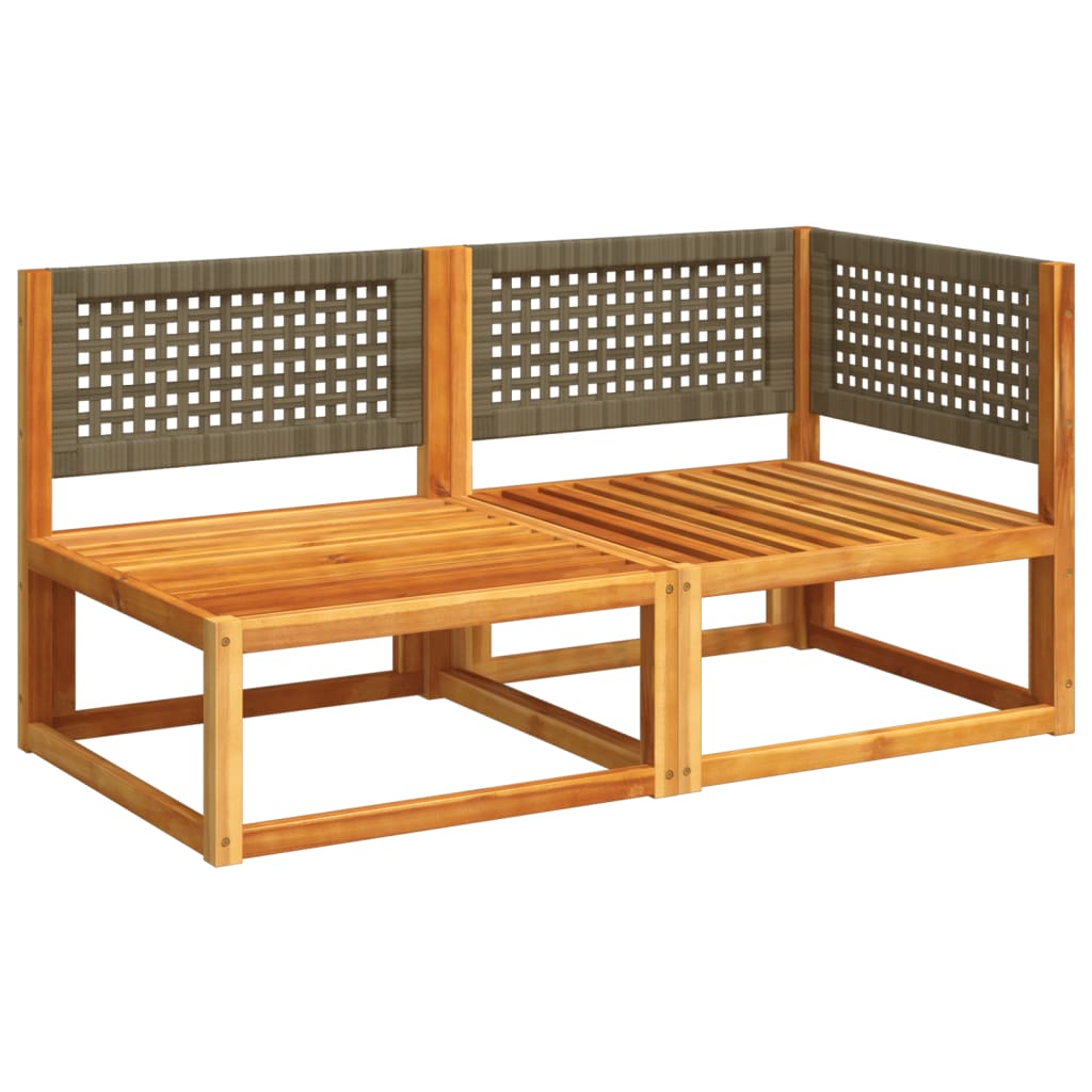 Divano da Giardino con Cuscini 2 Posti Legno Massello di Acacia 4008175