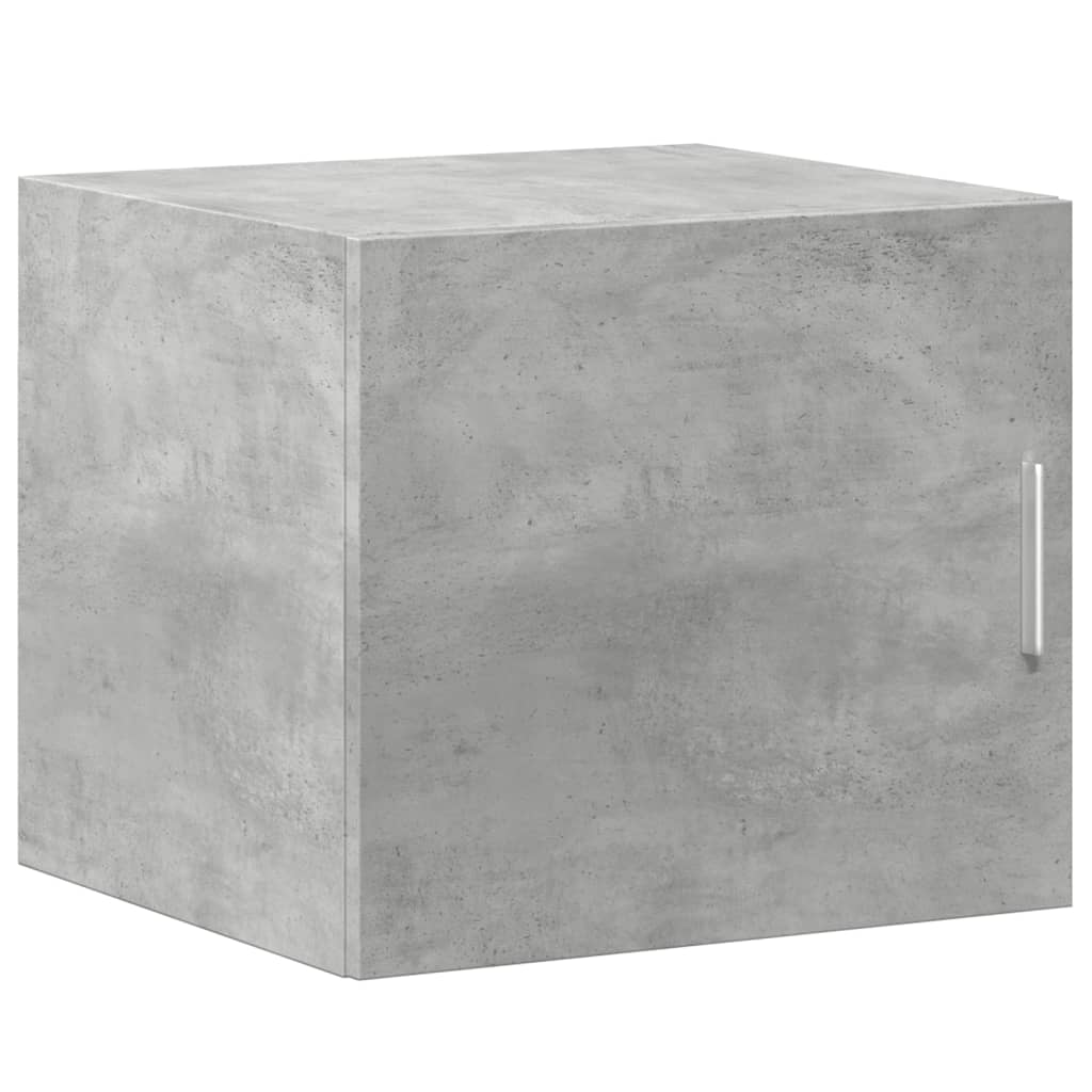 vidaXL Mobile a Parete Grigio Cemento 45x42,5x40 cm Legno Multistrato
