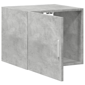 vidaXL Mobile a Parete Grigio Cemento 45x42,5x40 cm Legno Multistrato