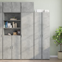 vidaXL Mobile a Parete Grigio Cemento 50x42,5x40 cm Legno Multistrato