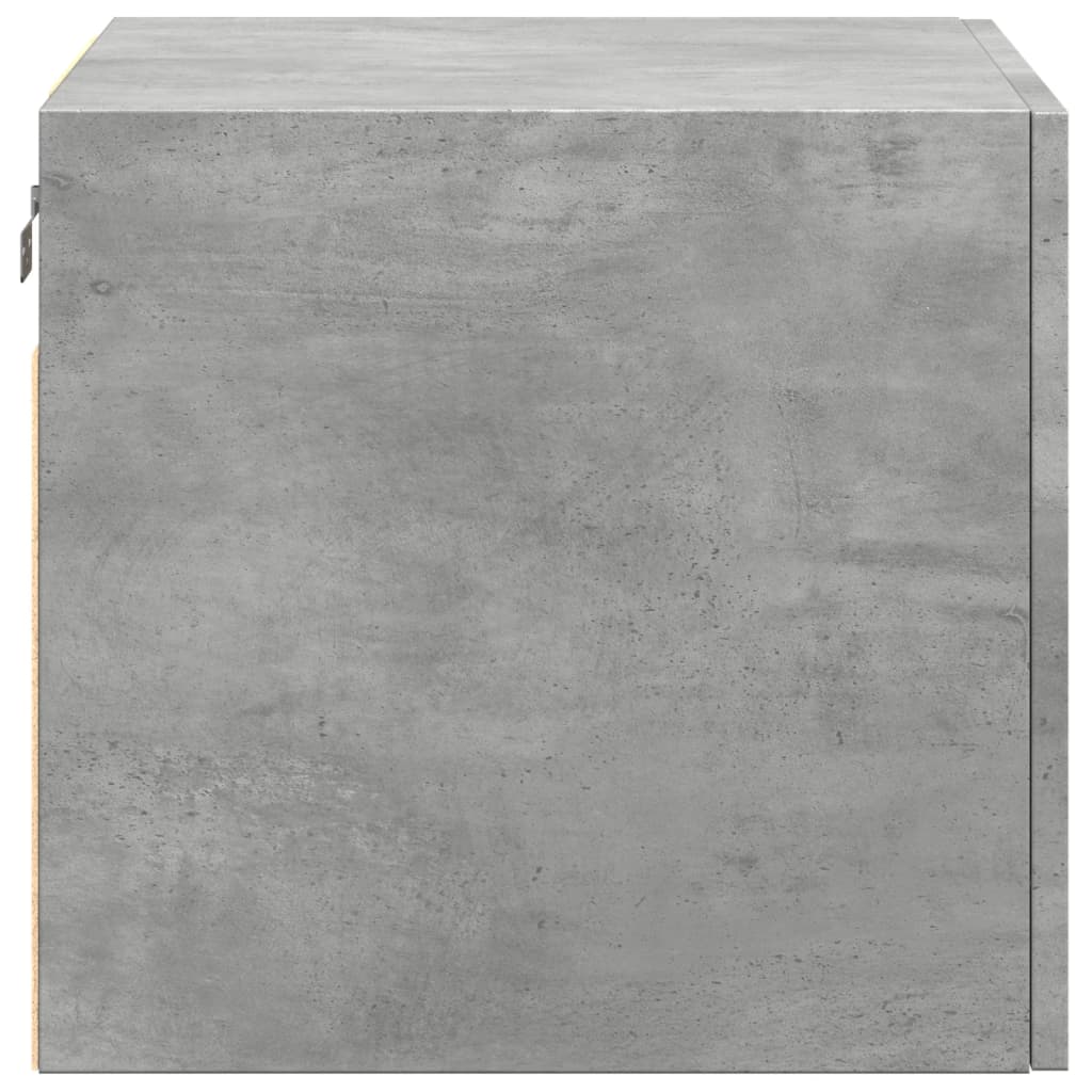 vidaXL Mobile a Parete Grigio Cemento 50x42,5x40 cm Legno Multistrato