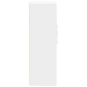 vidaXL Credenza Bianca 30x42,5x124 cm in Legno Multistrato