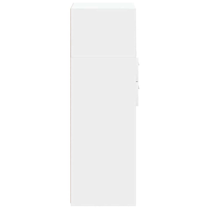 vidaXL Credenza Bianca 30x42,5x124 cm in Legno Multistrato