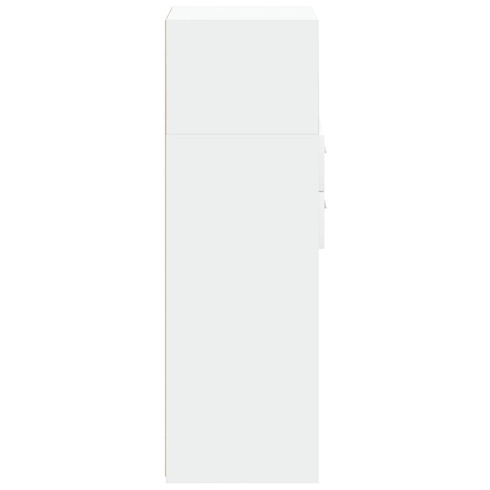 Credenza Bianca 45x42,5x124 cm in Legno Multistrato 846166