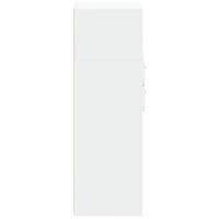 vidaXL Credenza Bianca 45x42,5x124 cm in Legno Multistrato