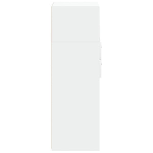 vidaXL Credenza Bianca 45x42,5x124 cm in Legno Multistrato