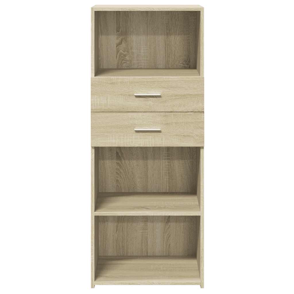 Credenza Rovere Sonoma 50x42,5x124 cm in Legno Multistrato 846175